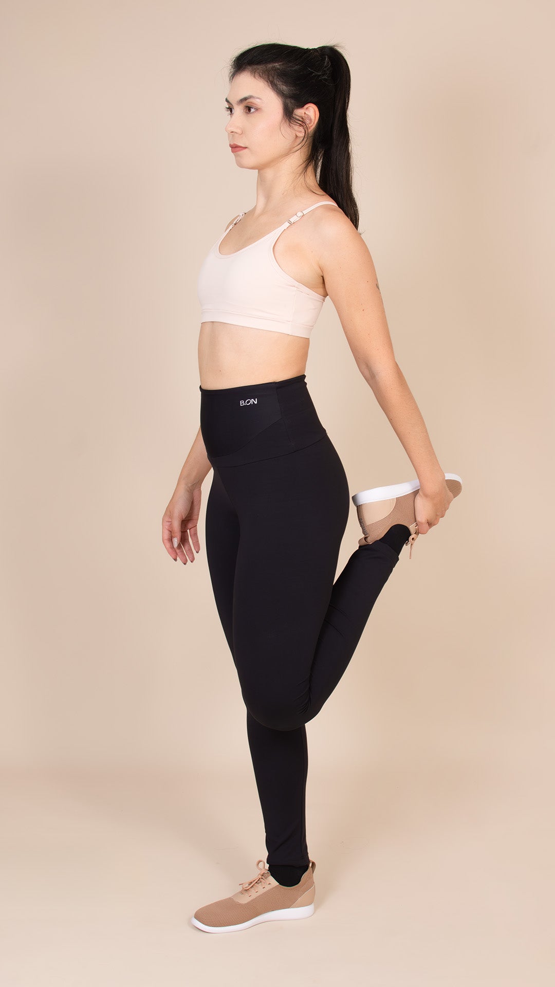B.ON Women's Legging - Sculp Tummy Control - Black