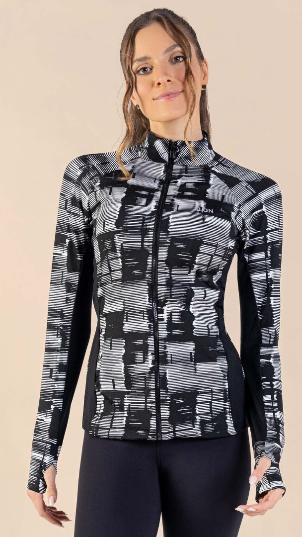 B.ON Women's Jacket - Black And White