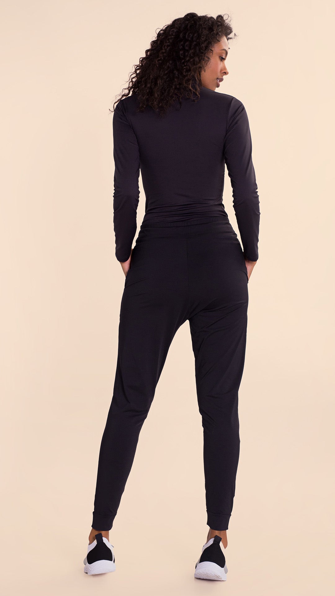 B.ON Women's Turtleneck Top - Black
