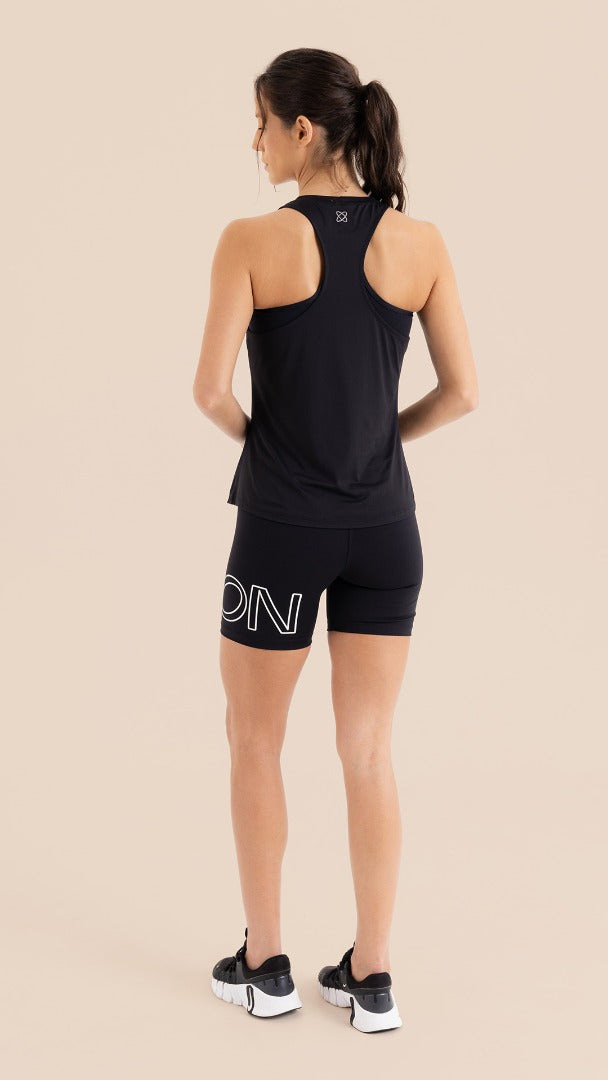 B.ON Women's Black Fitness Tank Top