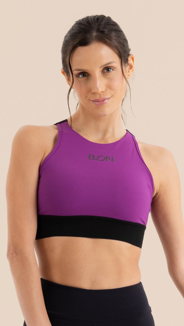 B.ON Women's Fitness Top - Purple