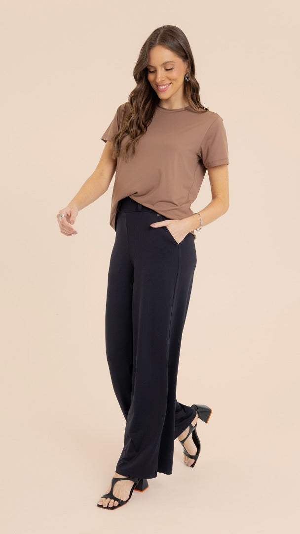 B.ON Basic Women's T-Shirt - Coffee Brown