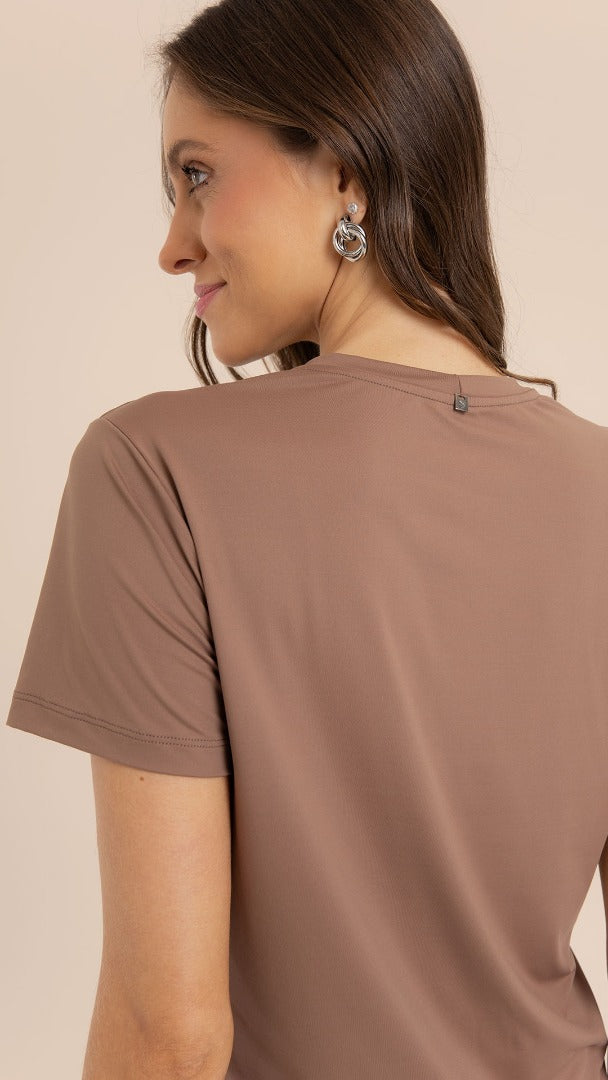 B.ON Basic Women's T-Shirt - Coffee Brown