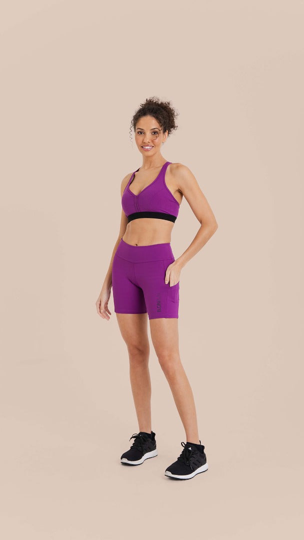 B.ON Women's Running Shorts - Purple