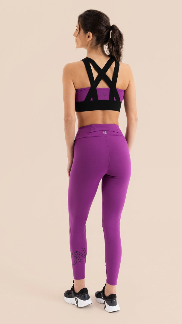 B.ON Women's Fitness Legging - Purple