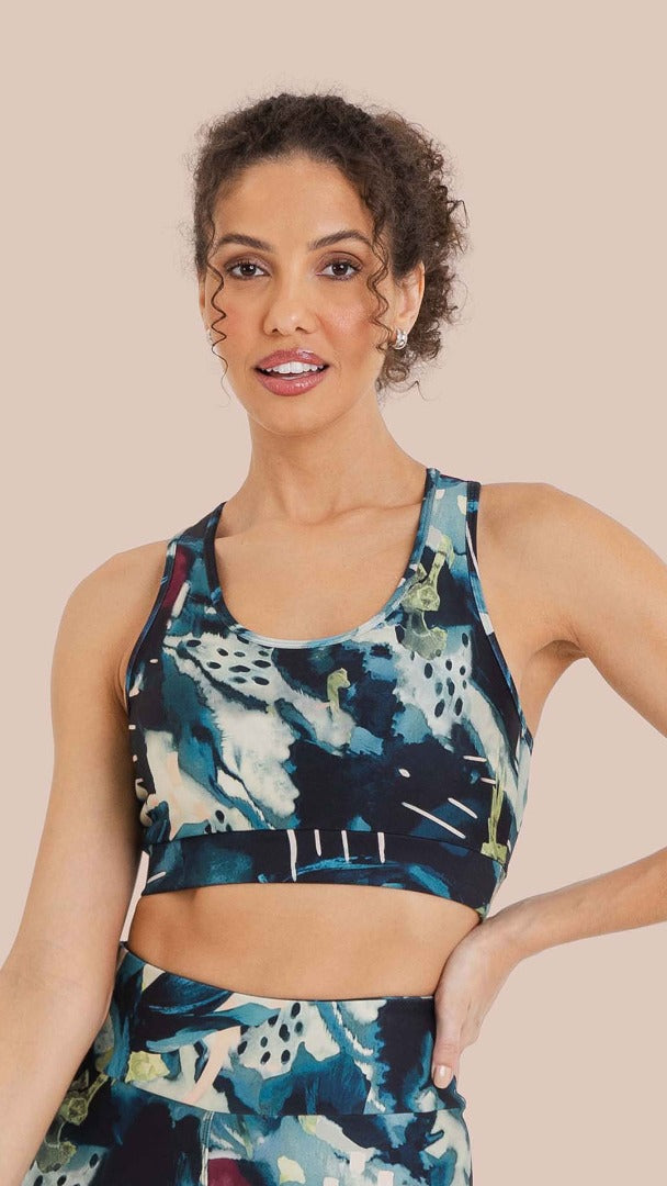 B.ON Women's Watercolor Print Top