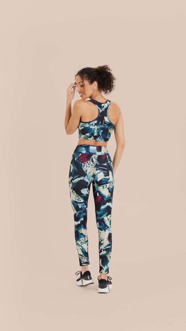 B.ON Women's Watercolor Print Leggings