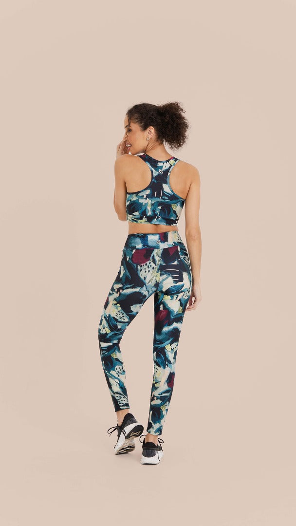 B.ON Women's Watercolor Print Leggings