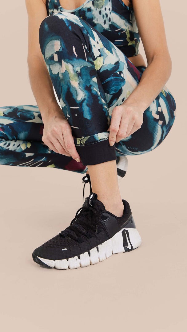 B.ON Women's Watercolor Print Leggings