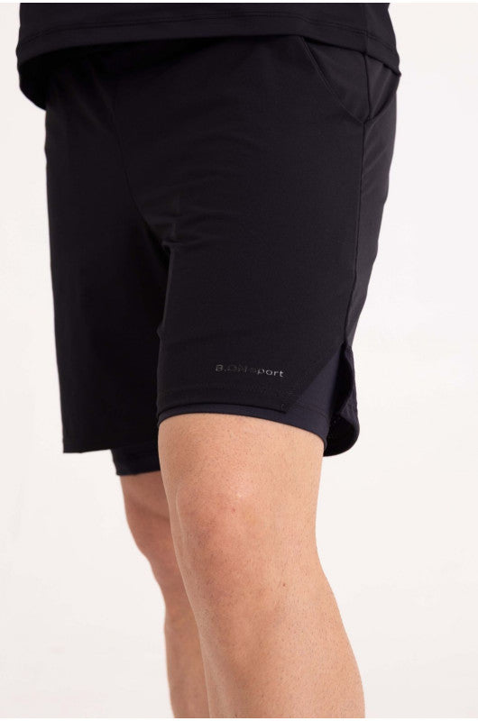 B.ON Men's Fitness Shorts - Black