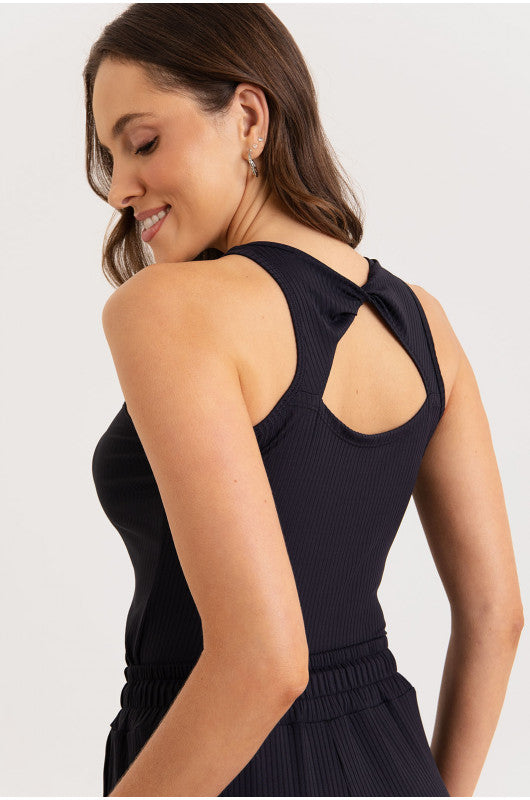 B.ON Women's Twist Tank Top - Black