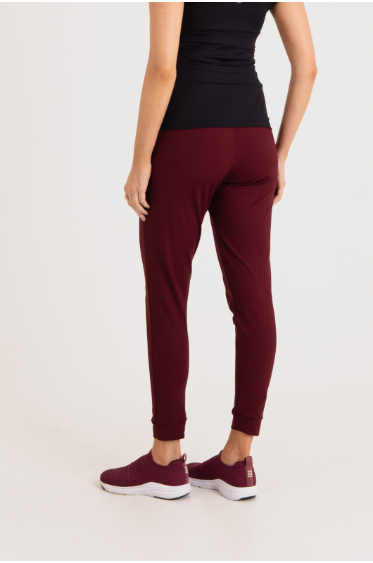 B.ON Women's Jogger Pants - Burgundy