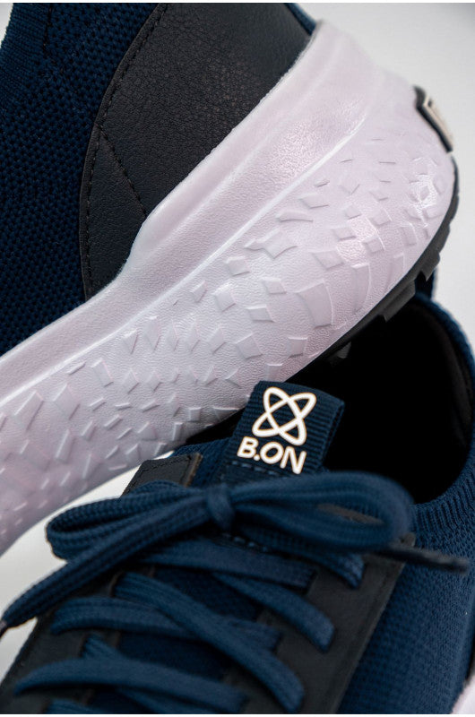 B.ON MEN'S KNIT LIGHT TENNIS SHOES - Dark Navy