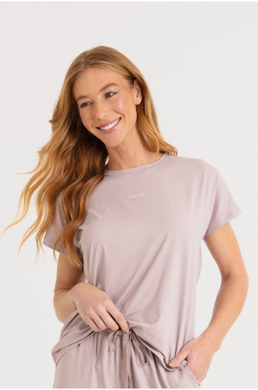 B.ON Women's Pajama Short Sleeve - Lilac