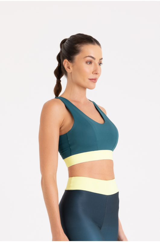 B.ON Women's Fitness Top - Teal Oasis