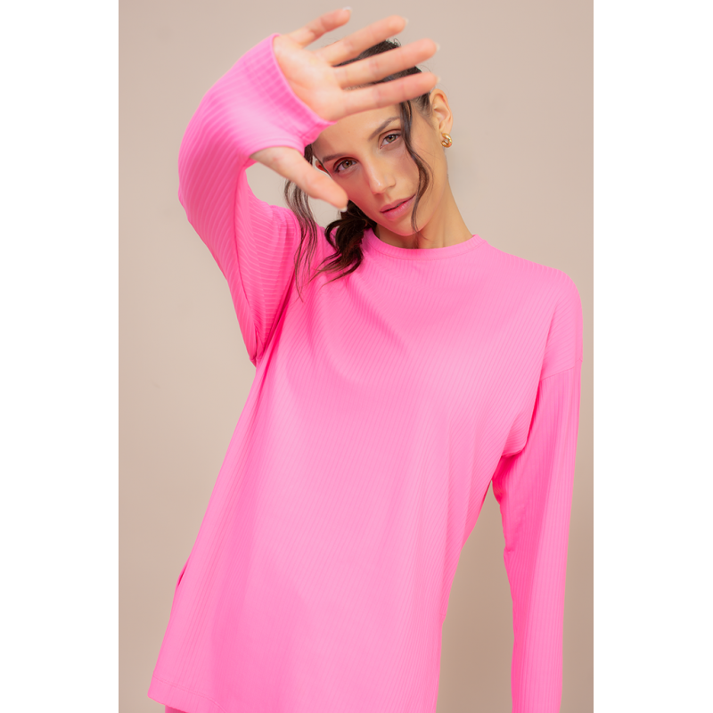B.ON Comfy Women's Long Sleeve Shirt - Pink