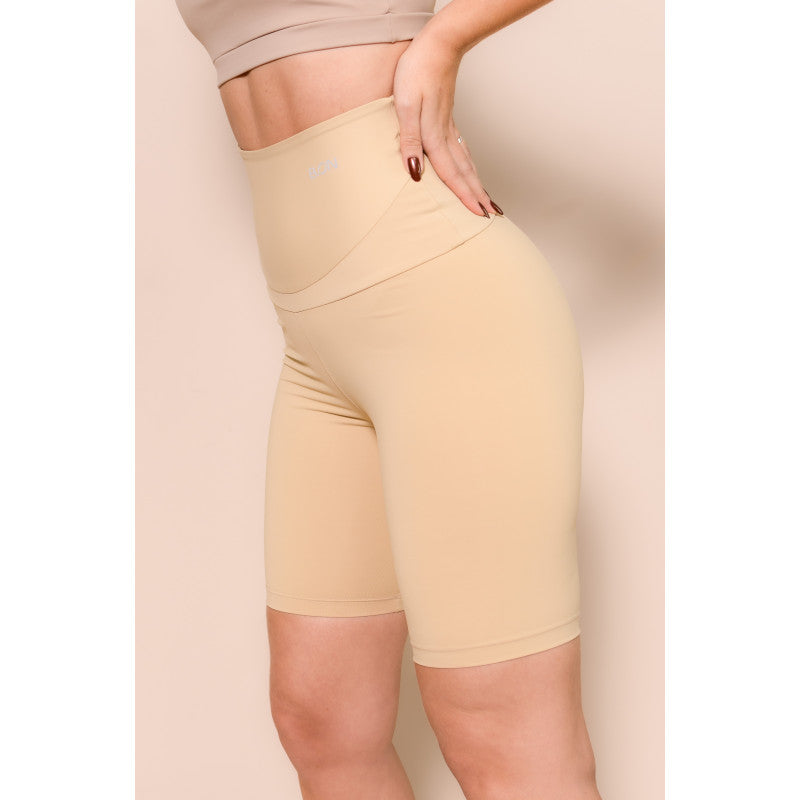 B.ON Women's Bermuda Shorts - Tummy Control Nude