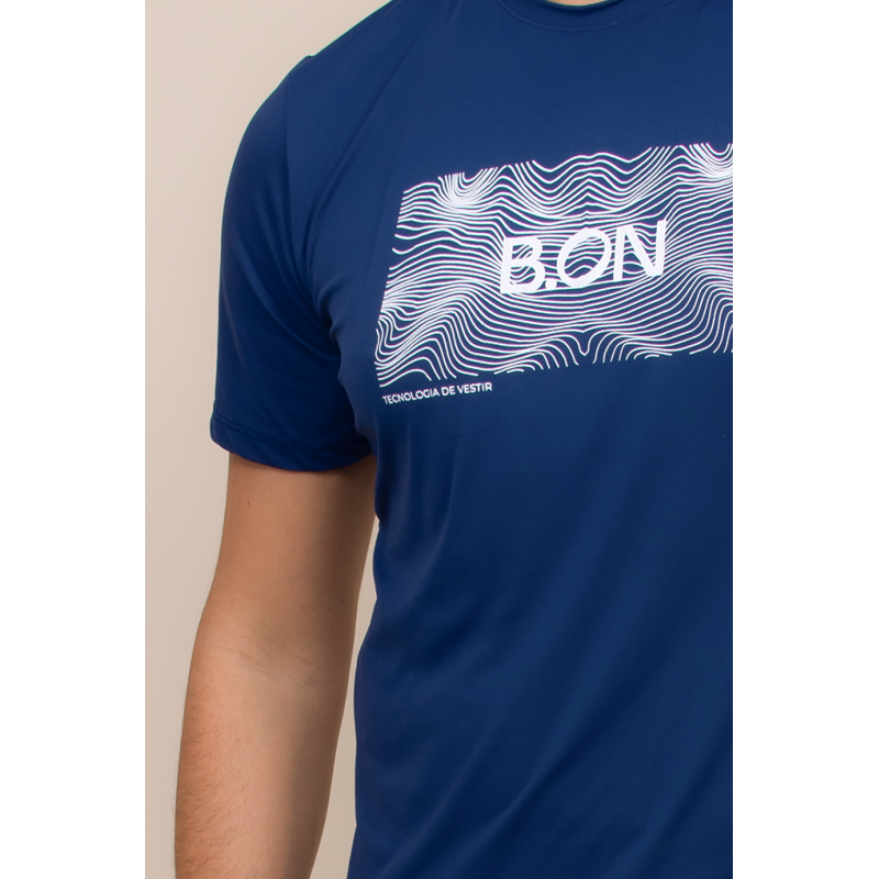 B.ON Men's Basic Blue T-shirt - Antiviral Technology