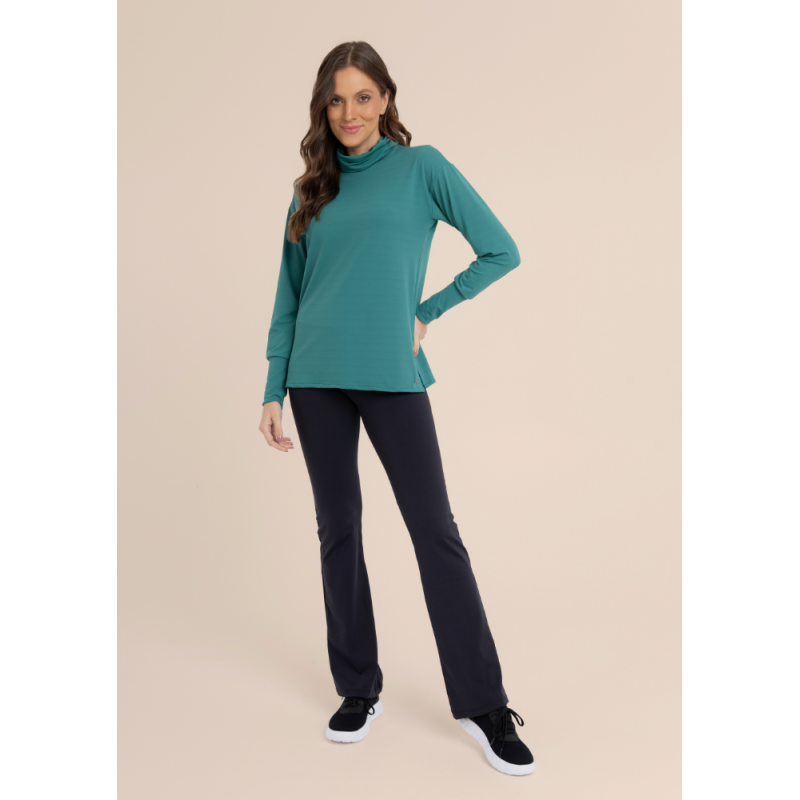 B.ON Women's Turtleneck Top - Green