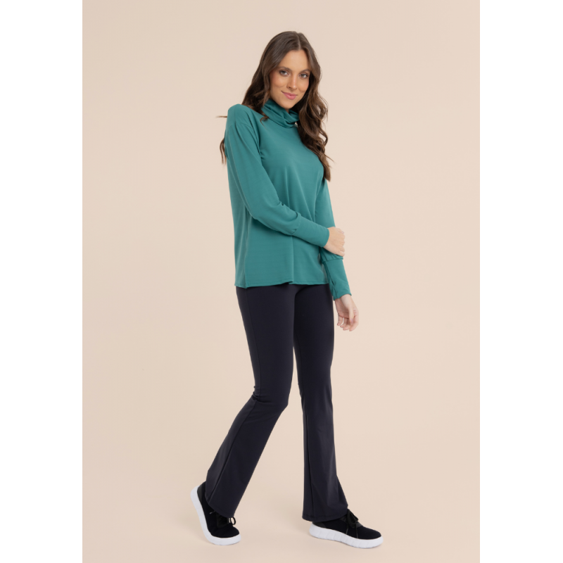 B.ON Women's Turtleneck Top - Green