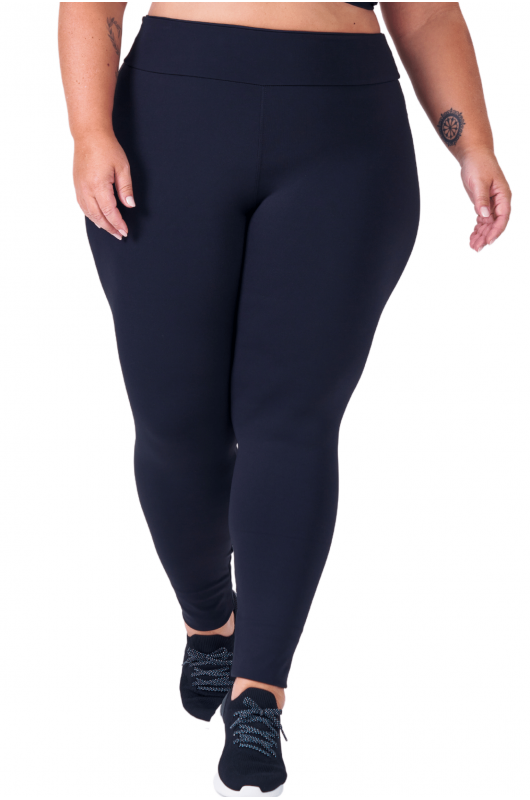 B.ON Plus Size Women's High Compression Legging - Black