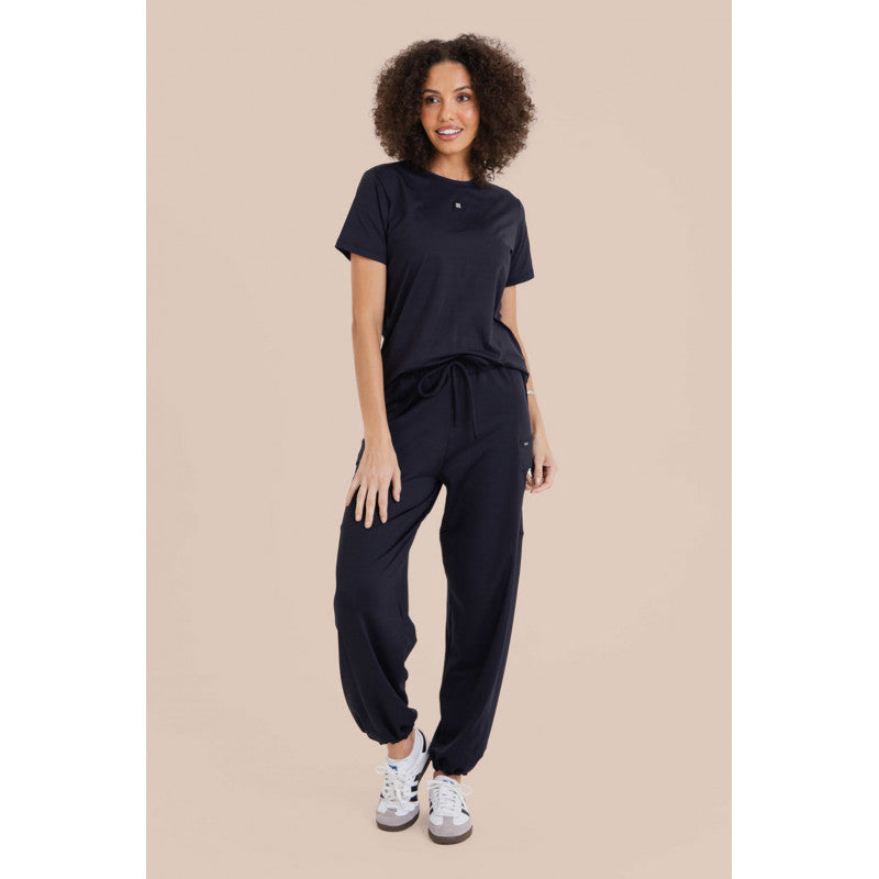 B.ON Women's Basic Comfy Shirt - Black