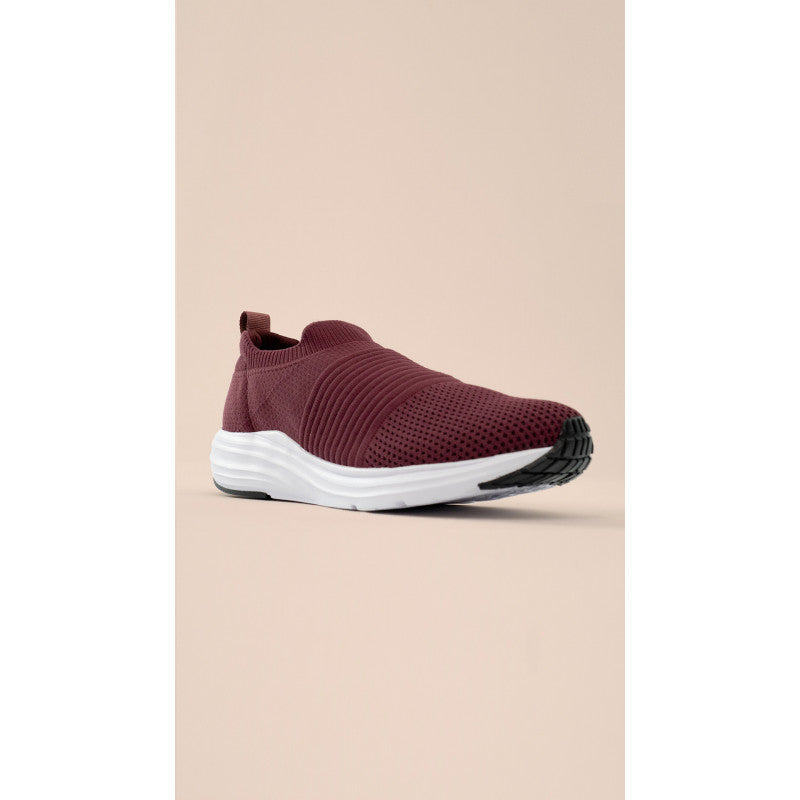 B.ON UNISEX LIGHTWEIGHT AURA TENNIS SHOES - BURGUNDY