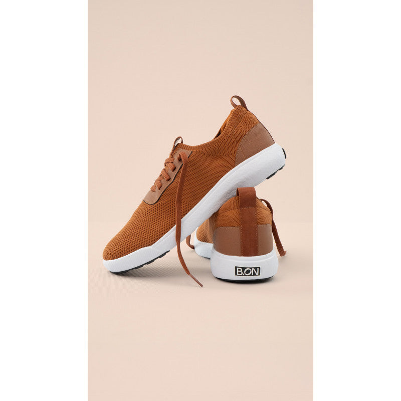 B.ON UNISEX LIGHTWEIGHT TENNIS SHOES - TERRA COTTA