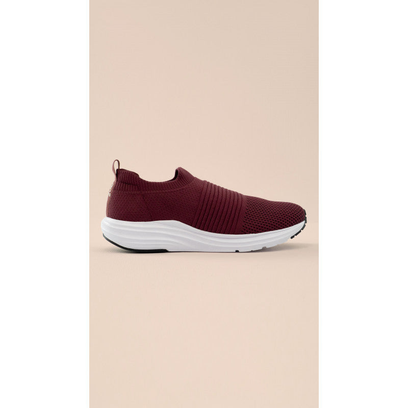 B.ON UNISEX LIGHTWEIGHT AURA TENNIS SHOES - BURGUNDY