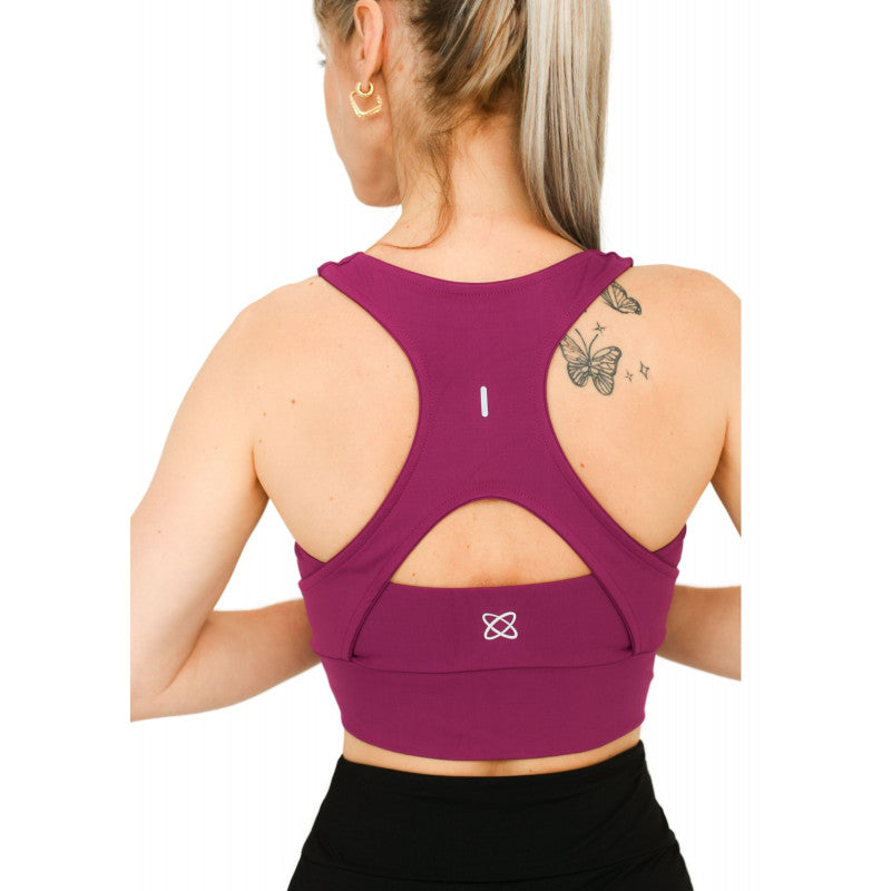 B.ON Women's Top - Elongated Burgundy