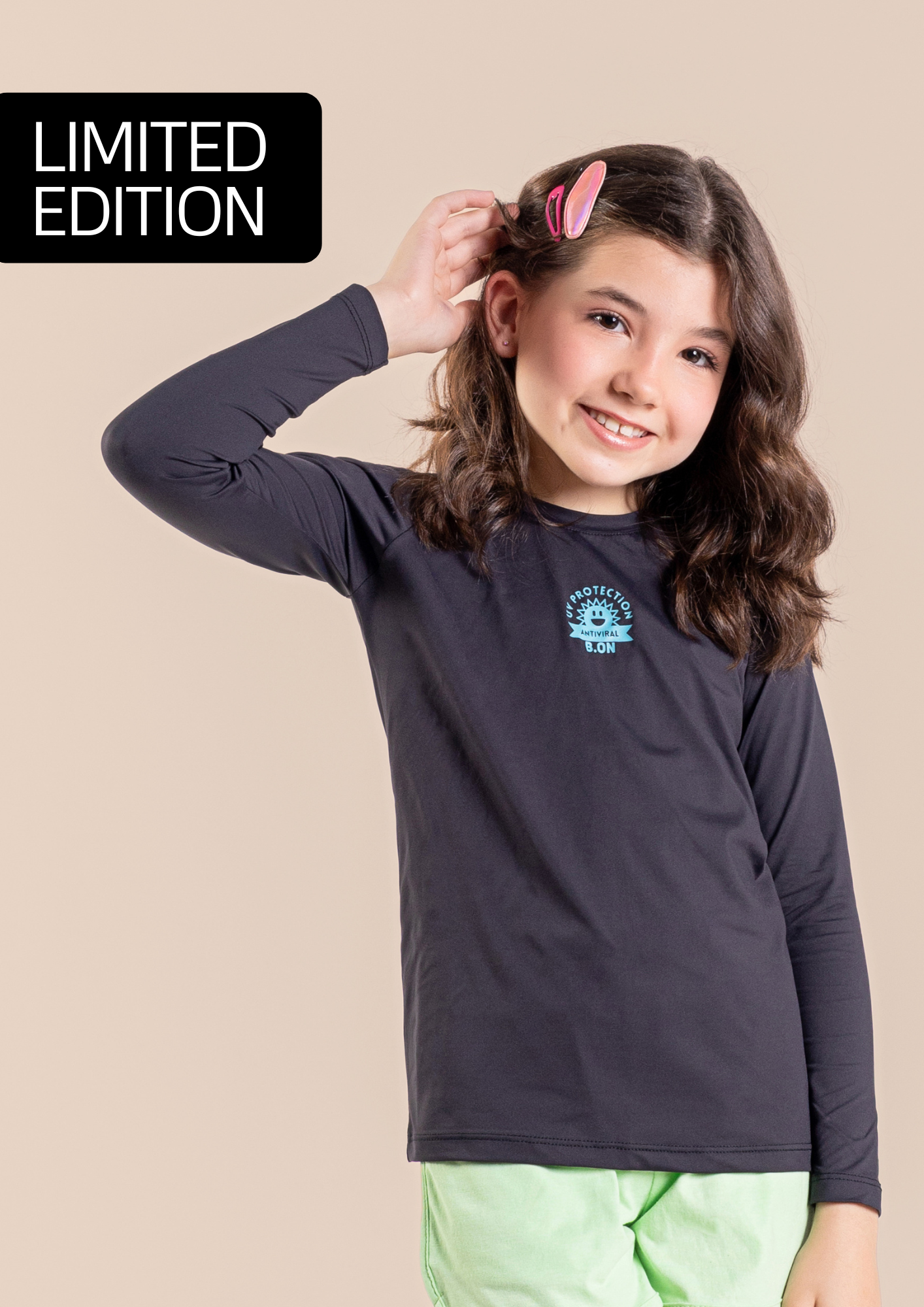 B.ON Children's Long Sleeve T-Shirt - Black