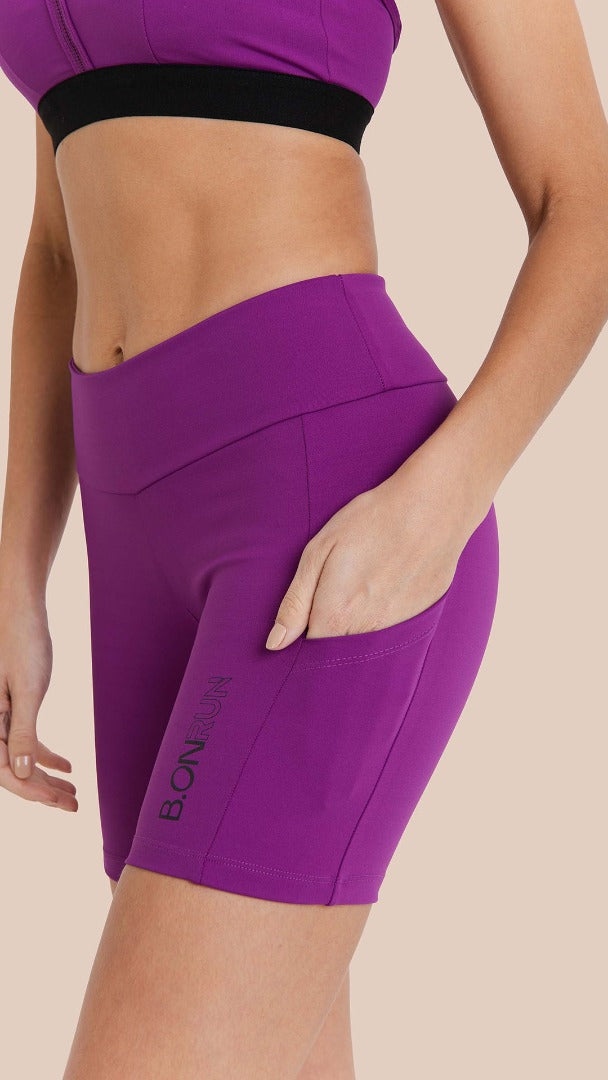 B.ON Women's Running Shorts - Purple