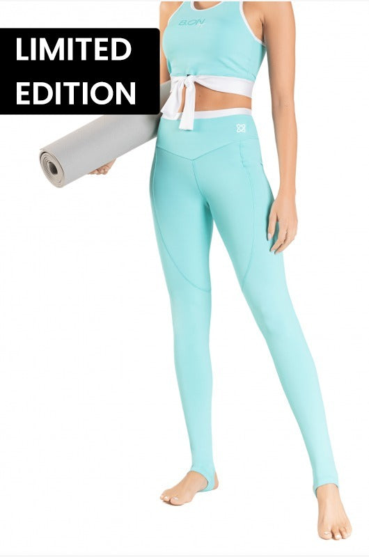 B.ON Women's Legging - Aqua Green