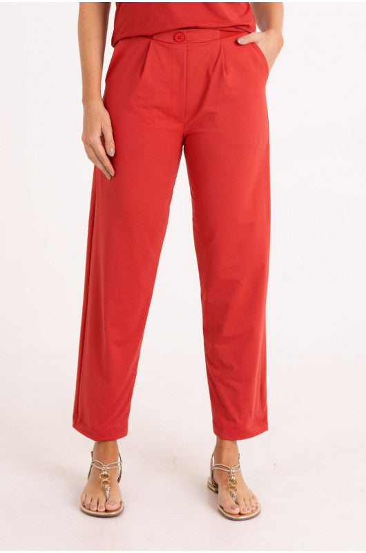 B.ON Women's Tailored Pants - Red