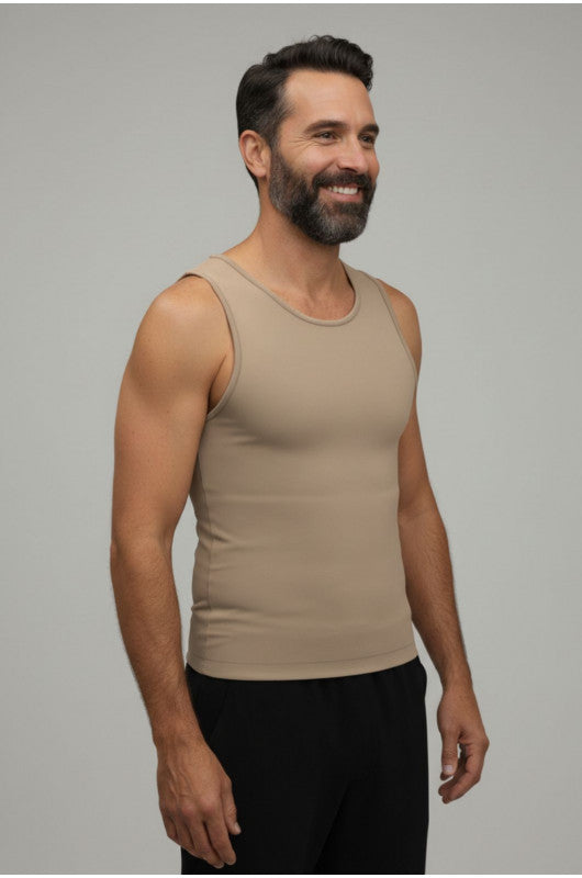 B.ON Thermo-Fused Posture Tank Top - Nude