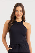 B.ON Women's Twist Tank Top - Black