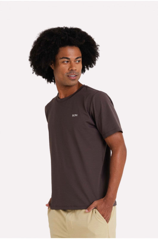 B.ON Printed Men's T-Shirt - Espresso Brown