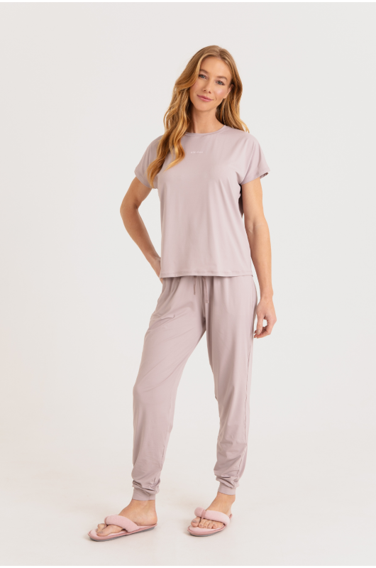 B.ON Women's Pajama Short Sleeve - Lilac