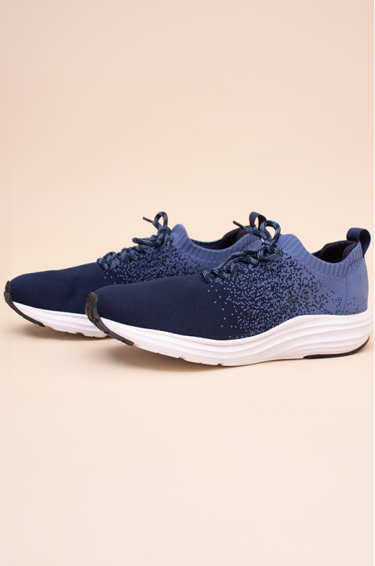 B.ON MEN'S CASUAL KNIT TENNIS SHOES - BLUE