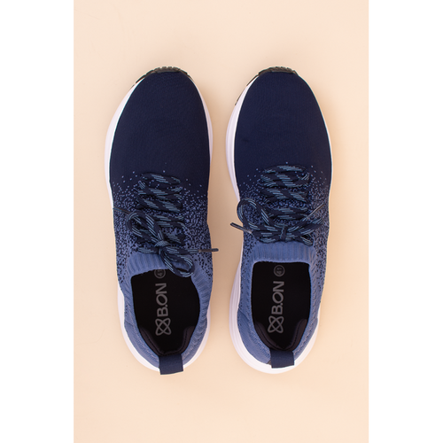 B.ON CASUAL KNIT TENNIS SHOES UNISEX - BLUE