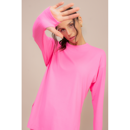 B.ON Comfy Women's Long Sleeve Shirt - Pink