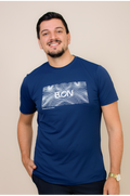 B.ON Men's Basic Blue T-shirt - Antiviral Technology