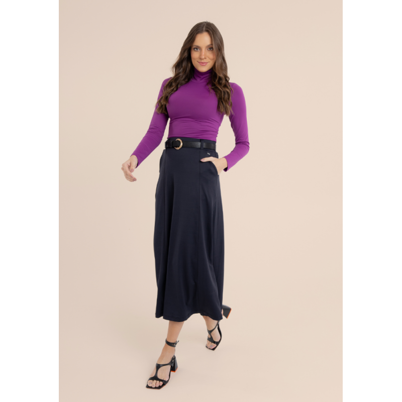 B.ON Women's Turtleneck Top - Purple