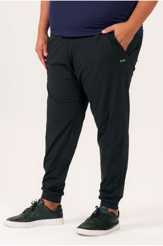 B.ON Plus Size Men's Jogger Pants - Black