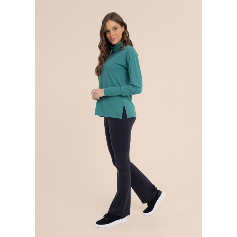 B.ON Women's Turtleneck Top - Green