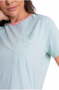 B.ON Sleepwear Women's Short Sleeve Shirt - Light Green