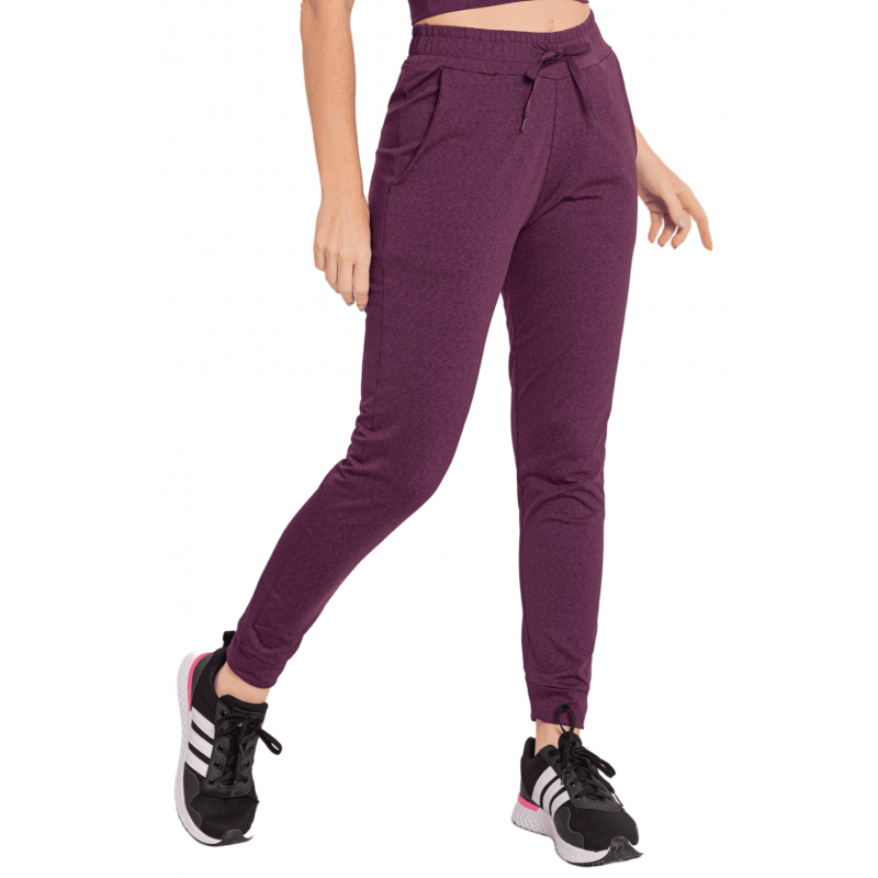 B.ON Women's Jogger Pants - Burgundy