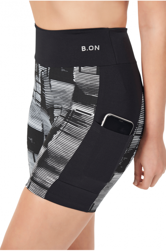 B.ON Women's Shorts - Black and White