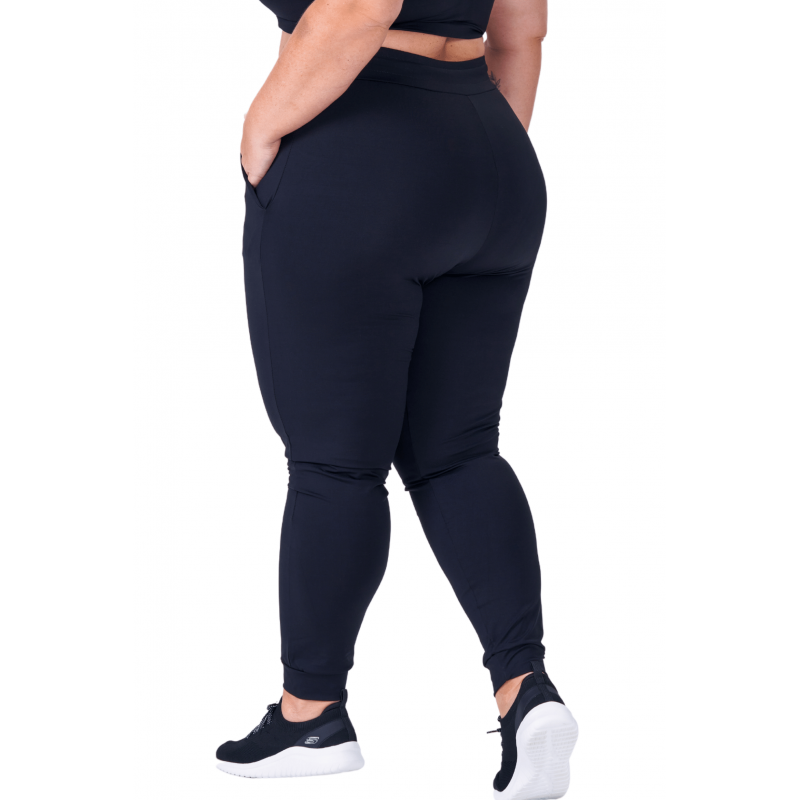 B.ON Plus Size Women's Jogger Pants - Black