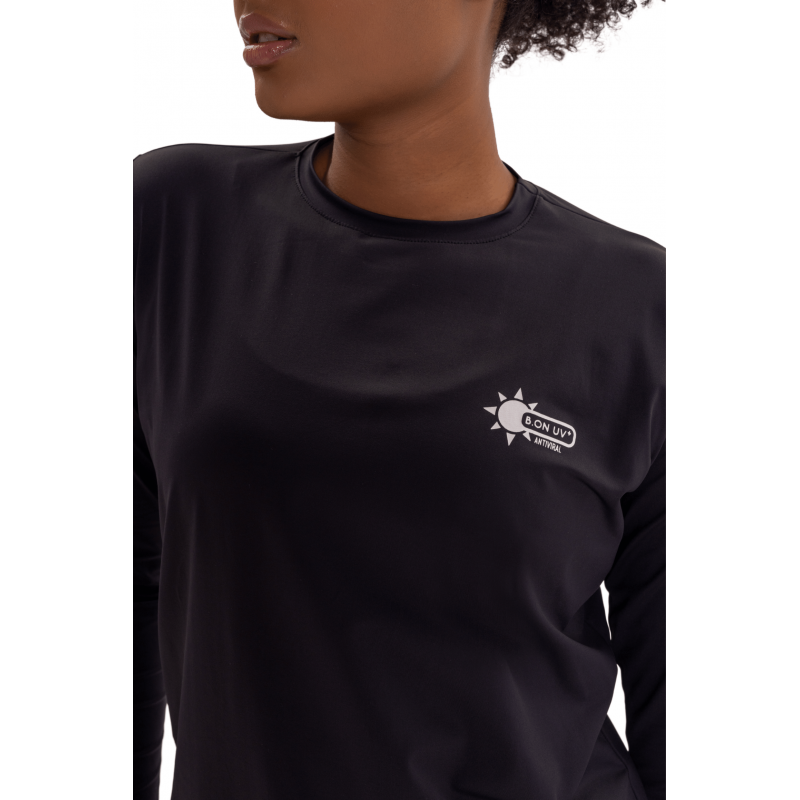 B.ON Women's Antiviral & Antibacterial Long Sleeve T-Shirt - Black